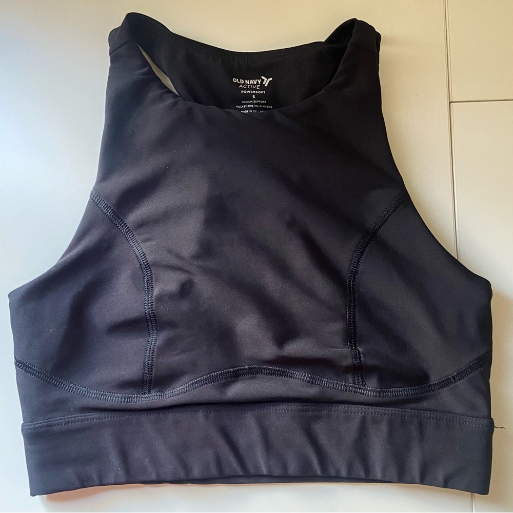 black powersoft sports bra